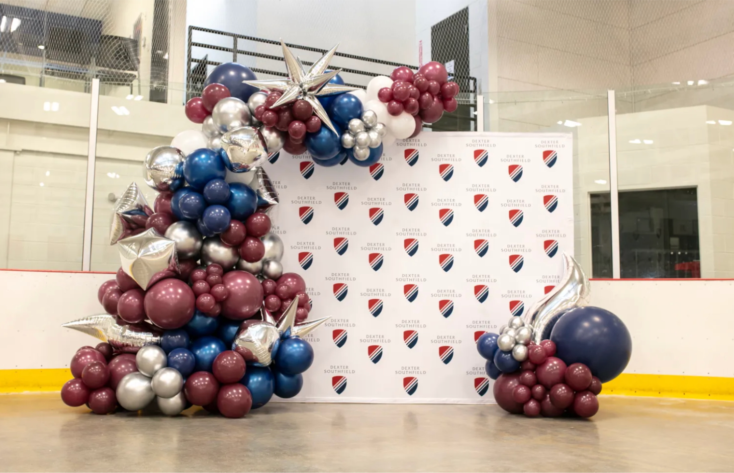 Custom color balloon arch graduation Boston